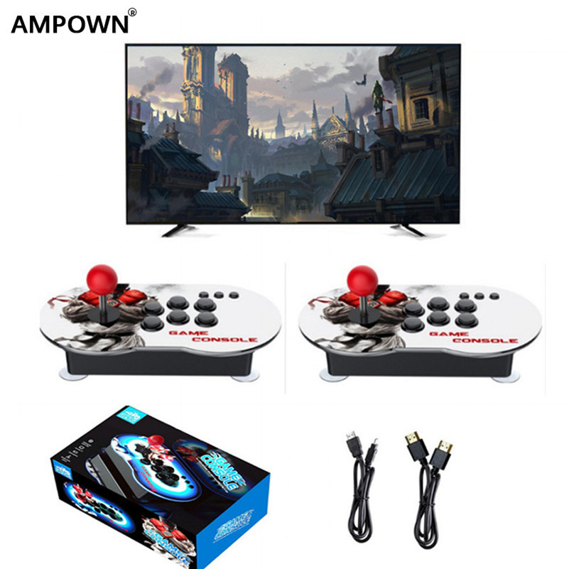 AMPOWN M9家用月光宝盒游戏机4K电视游戏机开源双人摇控台街机