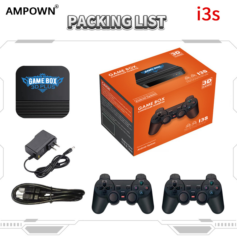 AMPOWN i3s连接电视游戏机掌机街机带手柄4K高清无线摇杆魔盒